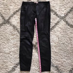 Faux leather pants